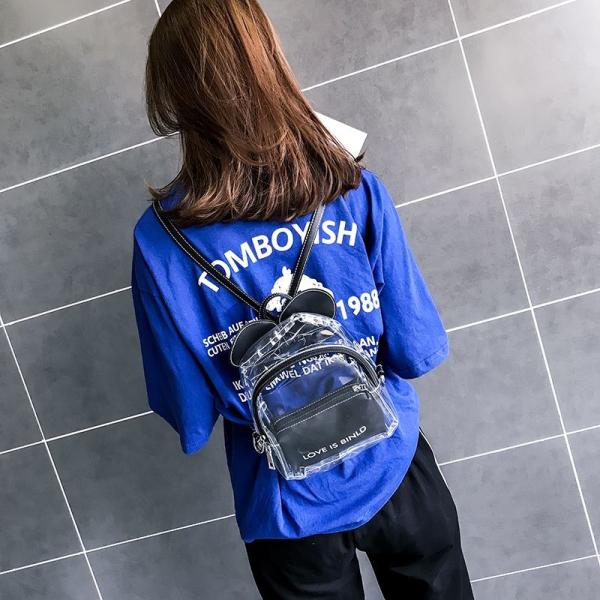 Transparent Jelly Small Bag Ladies New Ins Super Hot Backpack Female Korean Version Mini Cute Student Backpack