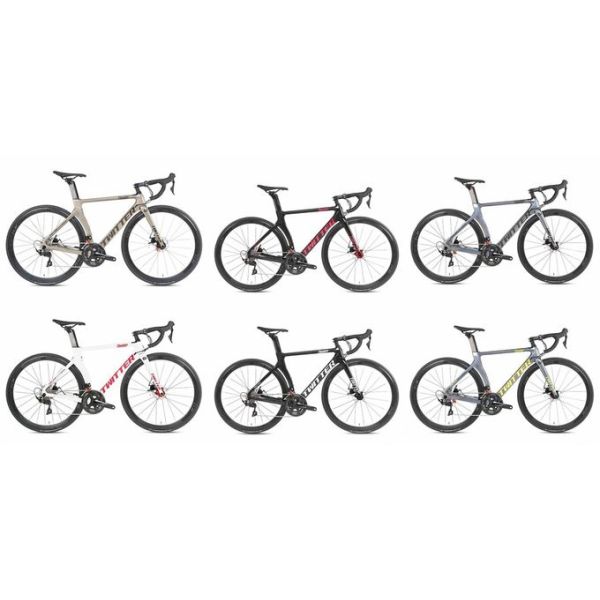 TWITTER THUNDER Carbon Fiber Road Bicycle Disc Brake 22 Speed Alloy Wheel For Road