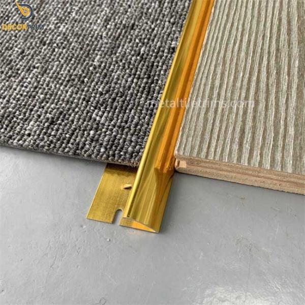 Smooth Edge Curved Carpet Edge Trim , Stair Carpet Edge Protectors 9mm