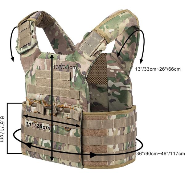 Camuflaje militar chaleco táctico pistola funda chaqueta de aire de capacitación CS suave 11x7x20