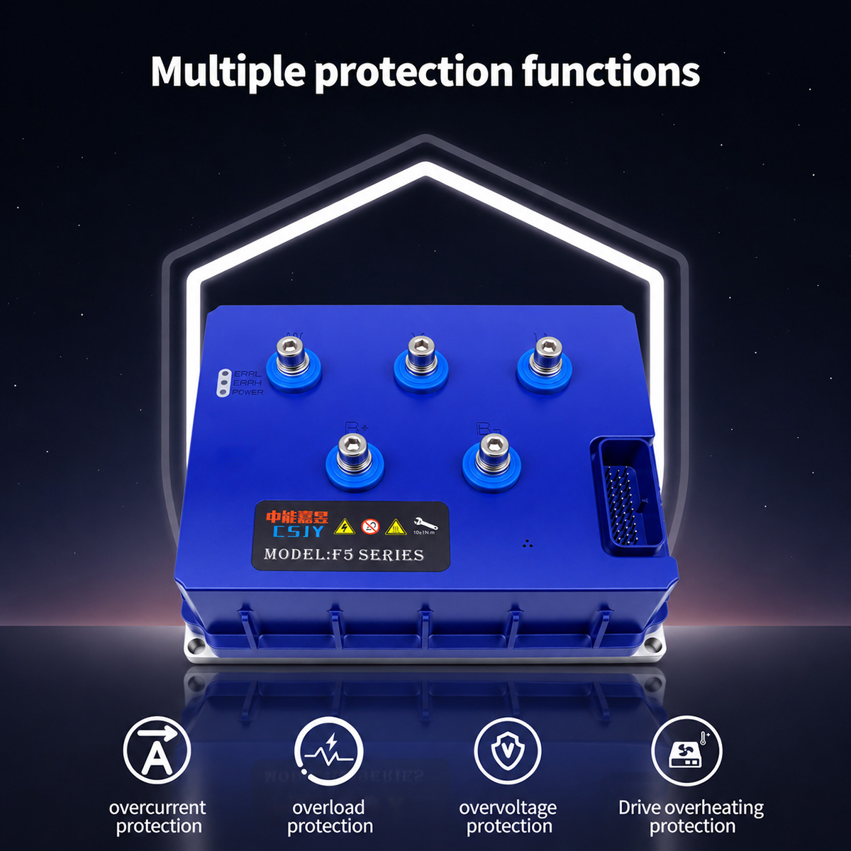24V~96V RS485 CAN IP67 SGS Functional Safety Certified Electric Forklift Controller, Energy-Saving And High-Efficiency Driver