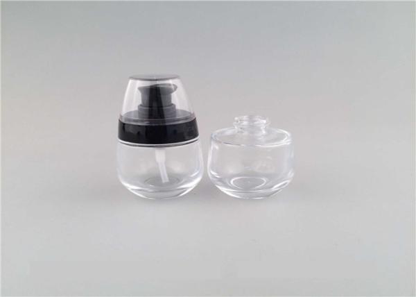 Luxury Glass Lotion Bottles Egg Shaped Cosmetic Packaging For Personal Care