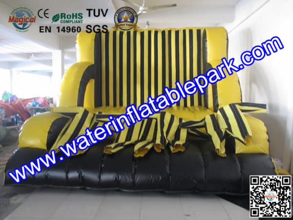 Velcro Wall Inflatable Sport Games ,  Children Inflatable Sticky Wall