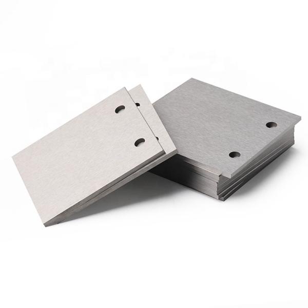 Thickness 1mm Carbide Wood Cutting Tools , 2 Holes Tungsten Carbide Plate