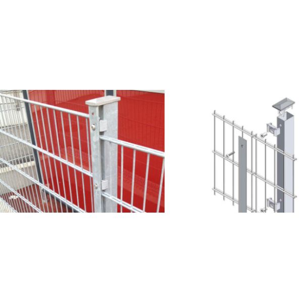 Powder Coated Grey Color 8/6/8 Double Loop Wire Fencing