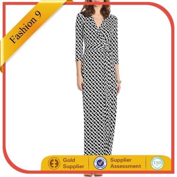 Women Long Sleeved Strechy Evening Dress