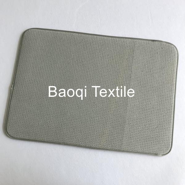 100% polyester super absorbent water microfiber printed kitchen mat ,waffle pad