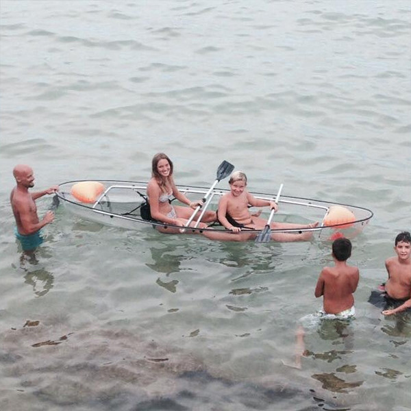 Sail Plastic Transparent Canoe And Kayak 6mm Hull Polycarbonate Material