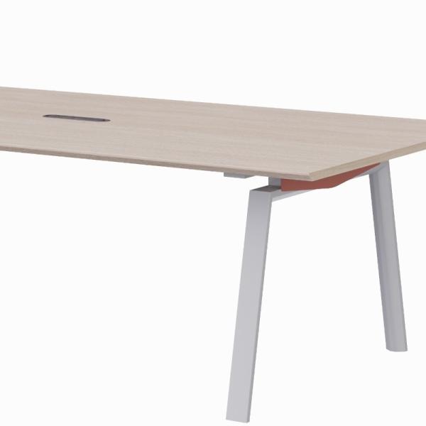 Mesa de reuniões de escritório de estilo moderno com alta durabilidade e design simples