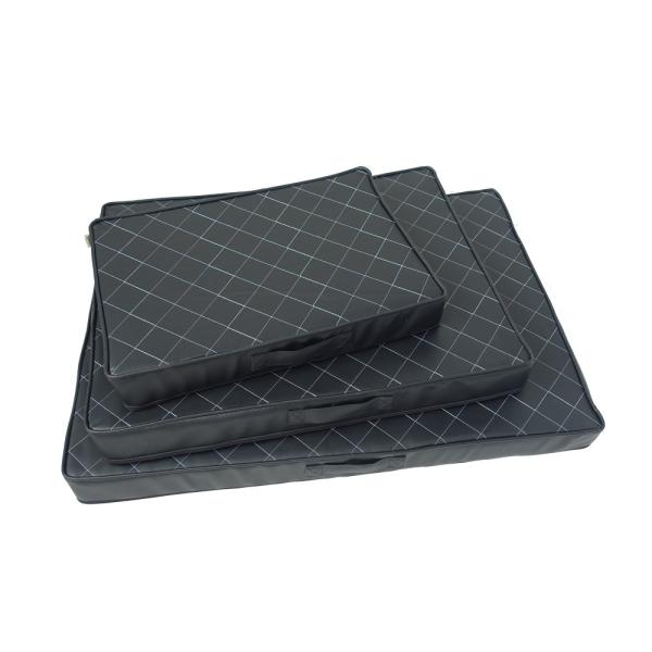Durable Grey Water Resistant Dog Bed , Outdoor 600D Oxford Fabric Large Memory Foam Dog Bed