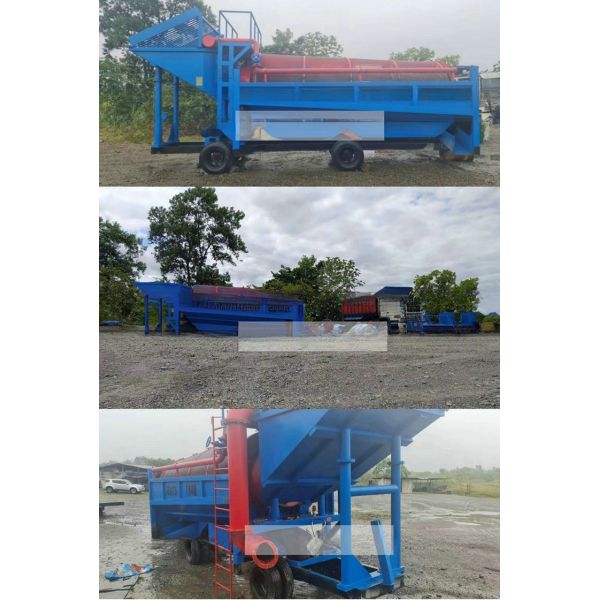 Mobile Alluvial Gold Dust Separator 30-150 Tons Per Hour Capacity and Diesel Generator