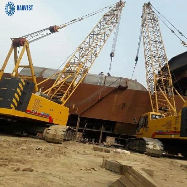 Comprimento 13m 75 Ton Heavy Duty Crawler Crane do crescimento do Gradeability 30% de  XGC75