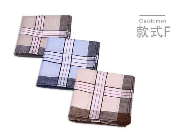 Men's blended cotton hankerchief with size 40*40cm in different patterns