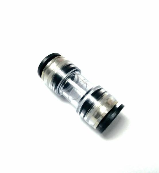 Round HDPE  12mm To 12mm  Microduct Connectors /  Couplings Transparent