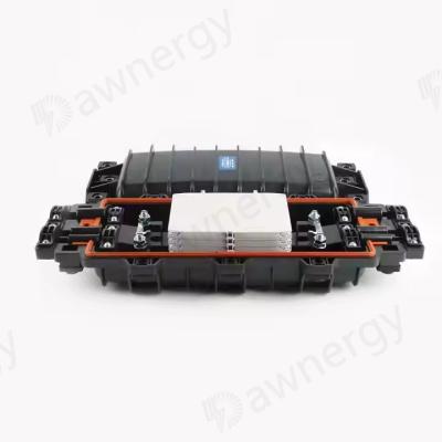 Horizontal Closure Fiber Optic Black NAP Cierre De Empalme Fiber Optic Splice Closure / Enclosure