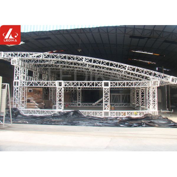 Best Movable 400mm Aluminum  Square Truss Four Square Bolt / Screw Truss