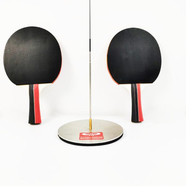 Flex Axle Portable Table Tennis Set Wood Handle Rubber Sponge