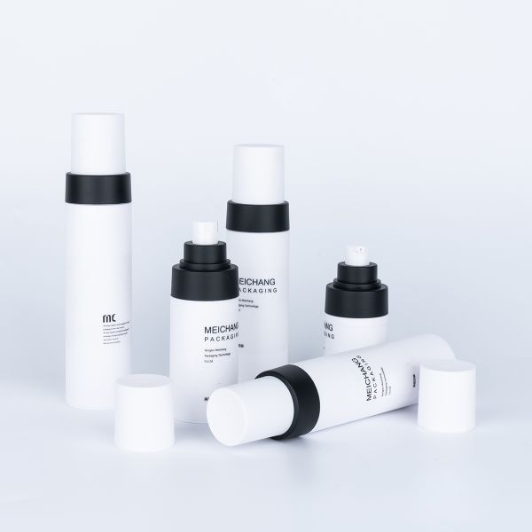 30ml 50ml 80ml 100ml Special-shaped Airless Pump Bottle for Nail Polish Oil MEI CHANG