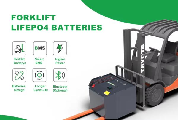 LifePO4 Forklift 36V 48V 100AH 200AH 300AH Lithium Ion Battery CANbus RS485 With Chargers