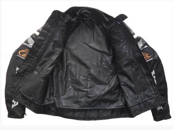 Motorcycle Jacket, Racing Team Jacket, Bikers Jacket, HJ001H Black