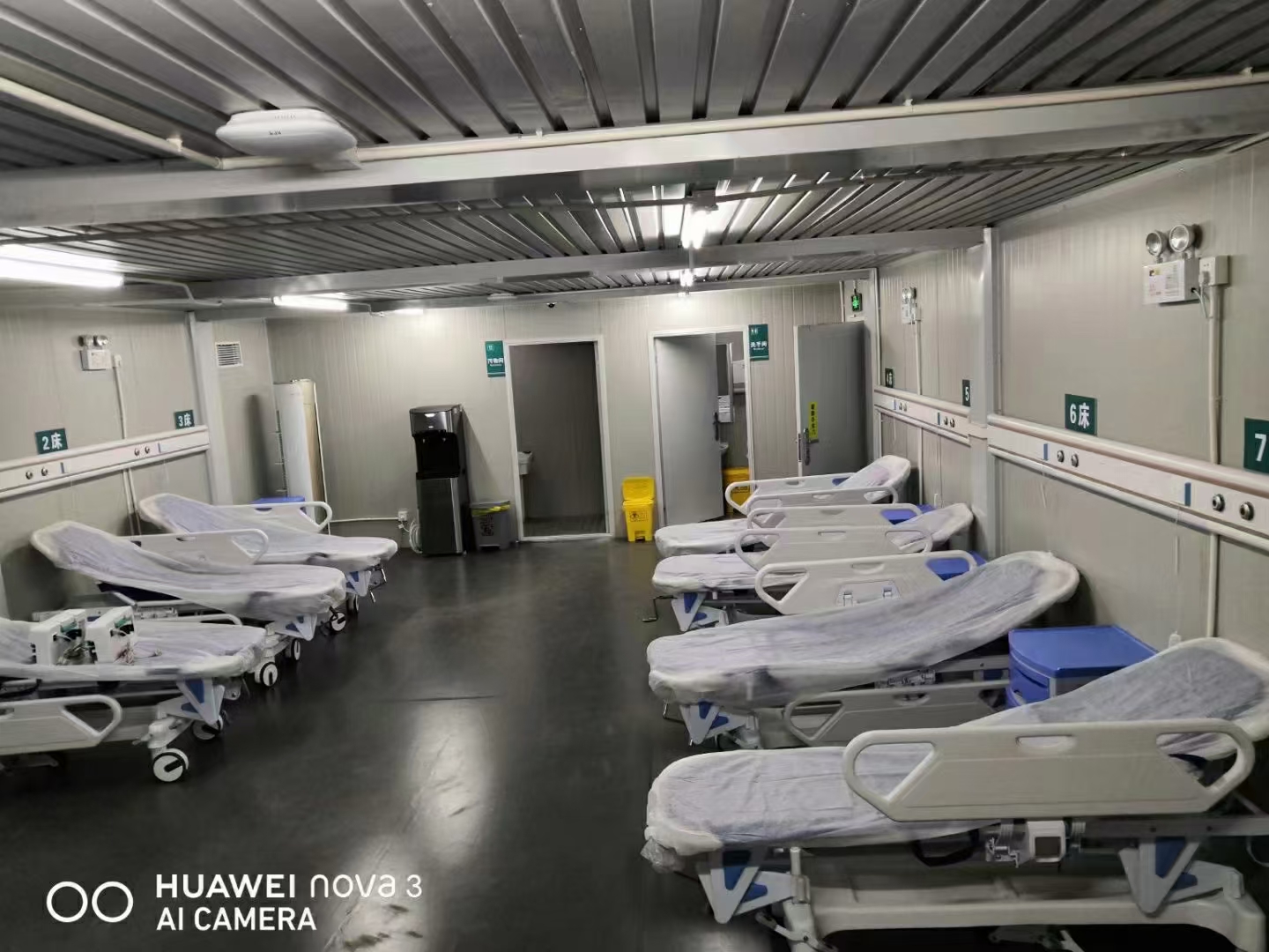 6061 блок кровати алюминиевого сплава ICU главный горизонтальный для больницы