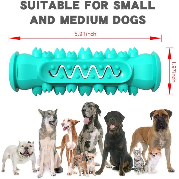 Non Toxic Rubber Chew Toys For Teething Puppies 15-30 LBS Dog Improving Dental Hygiene