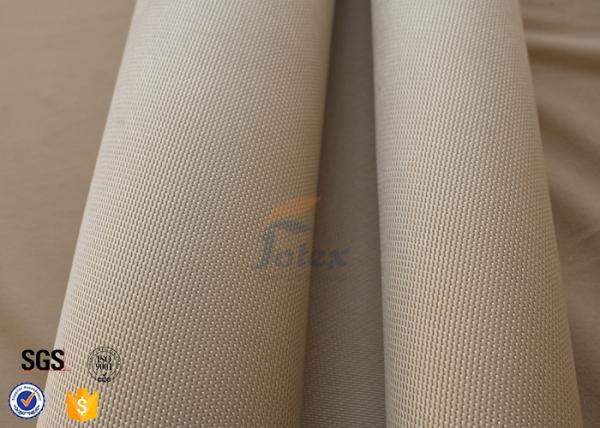 800℃ Fiberglass Fire Blanket 1.2mm 1150g , Satin Weave Brown Silica Fabric
