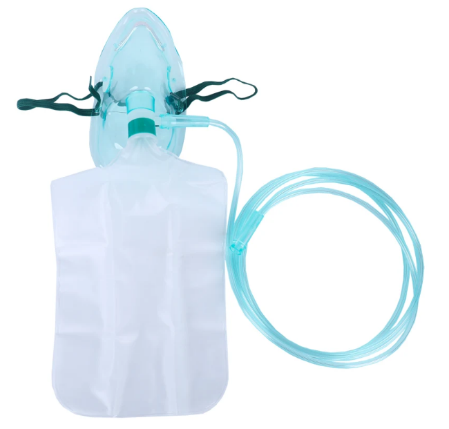 No máscara de oxígeno médica de Rebreathing para el hospital XL no reutilizable L M S