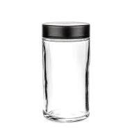 Le cosmétique en verre blanc transparent cogne la fleur pots en verre de 6 onces avec des couvercles ronds lisses