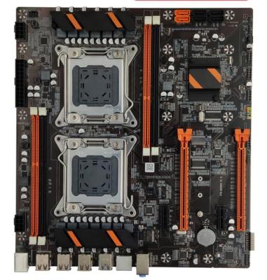 Cartão-matriz ATX-C602AH211A 2CPU 12USB de PCH C602 Chip Industrial ATX