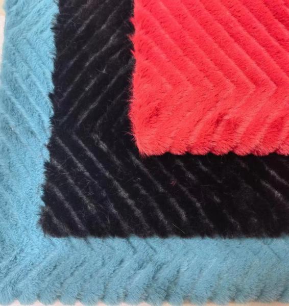 Polyester Rabbit Embossing Luxury Fake Fur Antiflaming Static-free  for 2022-2023 new fashion design Dressing