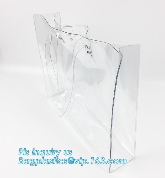 PVC Crossbody Messenger Shoulder Bag Sling Bag, Fashion PVC Transparent Shoulder Bag, PVC Shoulder Bag Travel Gym Tote B