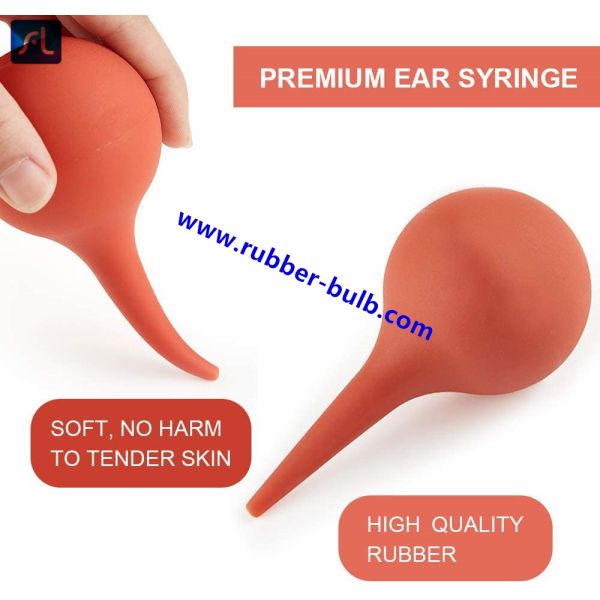 Diameter 42mm 25ml Medial Rubber Ear Cleaning Syringe For Kids