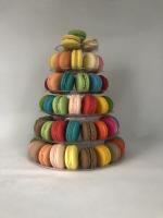 Support de empaquetage en plastique empilable de Macaron de rangée de l'arbre de Noël de Macaron 6