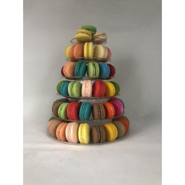 Stackable пластиковая стойка Macaron яруса рождественской елки 6 Macaron упаковывая