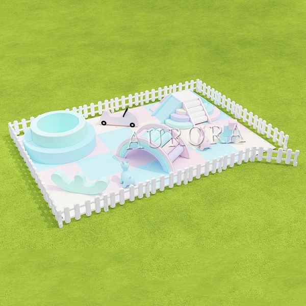 Green Indoor Soft Play Playground Soft Play For Kids Factory Direct Outdoor