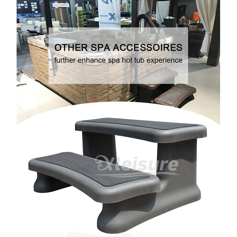 High Quality Outdoor Hot Tub Curved Ladder 2* Steps Spa Accessories with European Design Style for Any Spa Tub Swim Spa