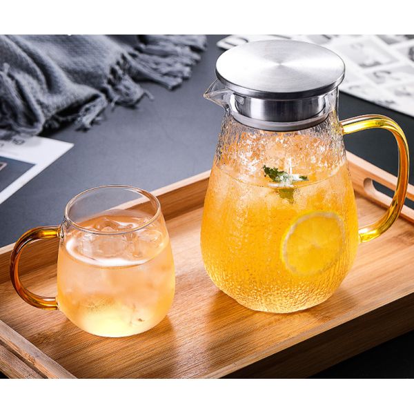 Кувшин холодильника потека свободный стеклянный, бутылка с водой Карафе Споут доказательства расслоины