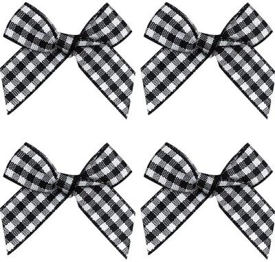 Ribbon Bow Style Mini Gingham 4*4cm Craft Ribbon Bows for Customer Requirements