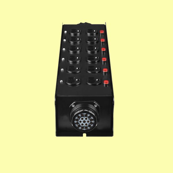 Socapex 19pin Steel Power Box to 12 Way Edisons Low Voltage Power Distribution Equipment