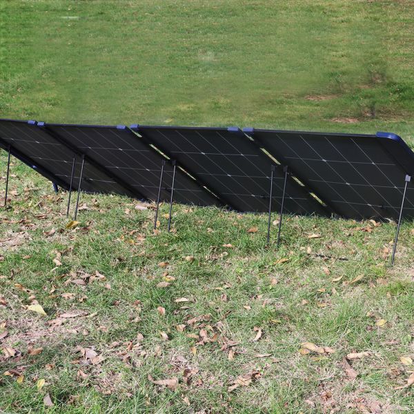 Kit de paneles solares plegables de 125 mmx125 mm portátil para acampar al aire libre