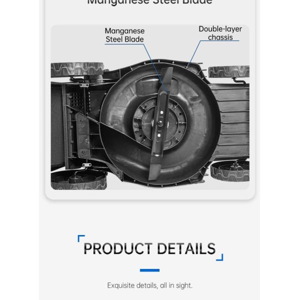 Газонокосилка бесшнурового нажима электрическая складная с Bagger 45L