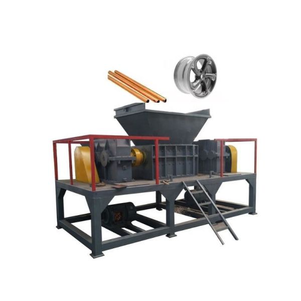High Power Popular Metal Copper Wire Two Shaft Shredder with Planetary Reducer Sturdy