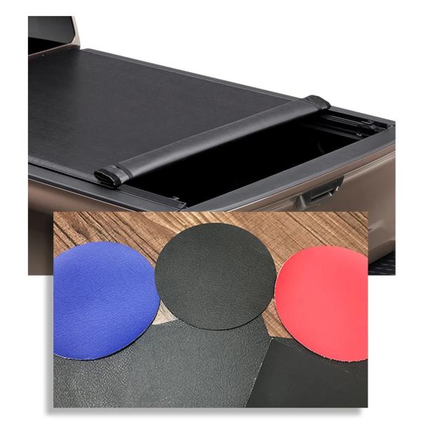 Waterproof Embossed Artificial PVC Leather Tarpualin Rolls For Sofa Bag Furniture Metallic Feature Roll Blackout 1000DX1000D 20X20 680G