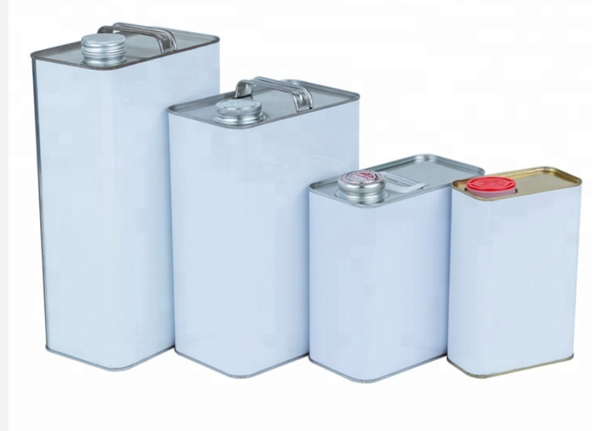 4 litros poder del metal de la hojalata del estilo de 1 galón F para la gasolina adhesiva del lubricante de la pintura del aceite de motor del motor