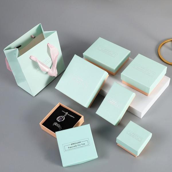 Luxury Paper Jewelry Boxes Offset Printing Necklace Earring Cardboard Gift Packaging Box