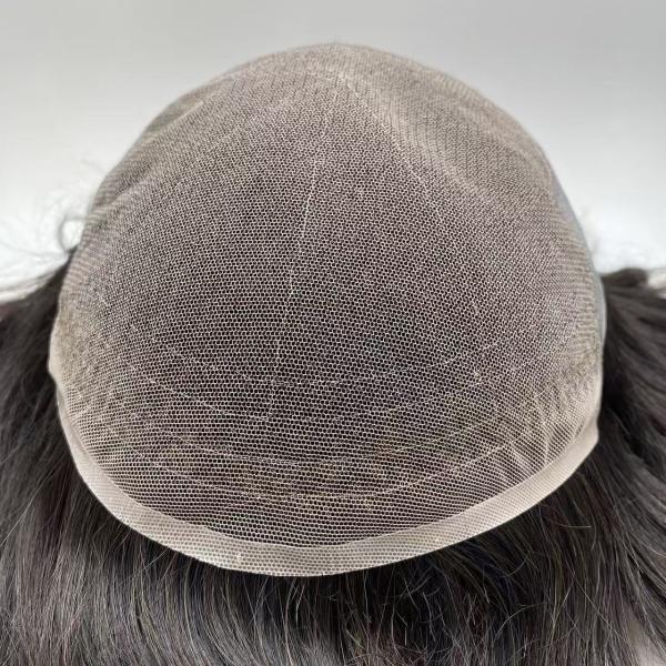 Hot Selling Natural Q6 Swiss Lace Base Human Hair Men Toupee Prosthesis Patch Unit Durable Male Hair for Men Hair