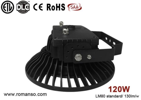 AC100V UFO led high bay lamp , Outdoor 120W led high bay lights pf >0.95