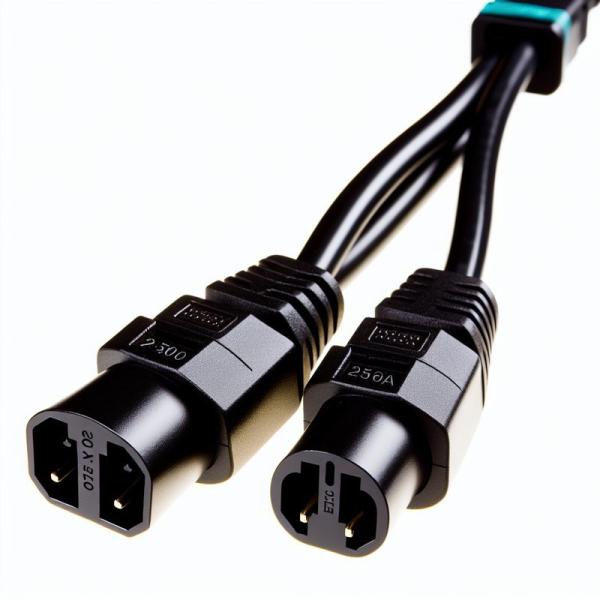 C20 to Dual C13 Power Splitter Cable 250V 15A for Data Centers