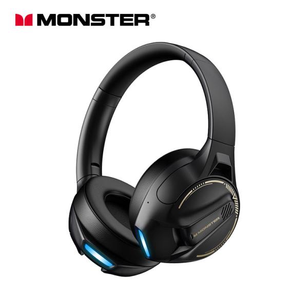 Monster XKH03 Over Ear Headphones White Foldable Gaming Wireless Earphones